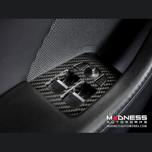 Jaguar F-Type Interior Trim - Carbon Fiber - Window Switch Control Cover Kit